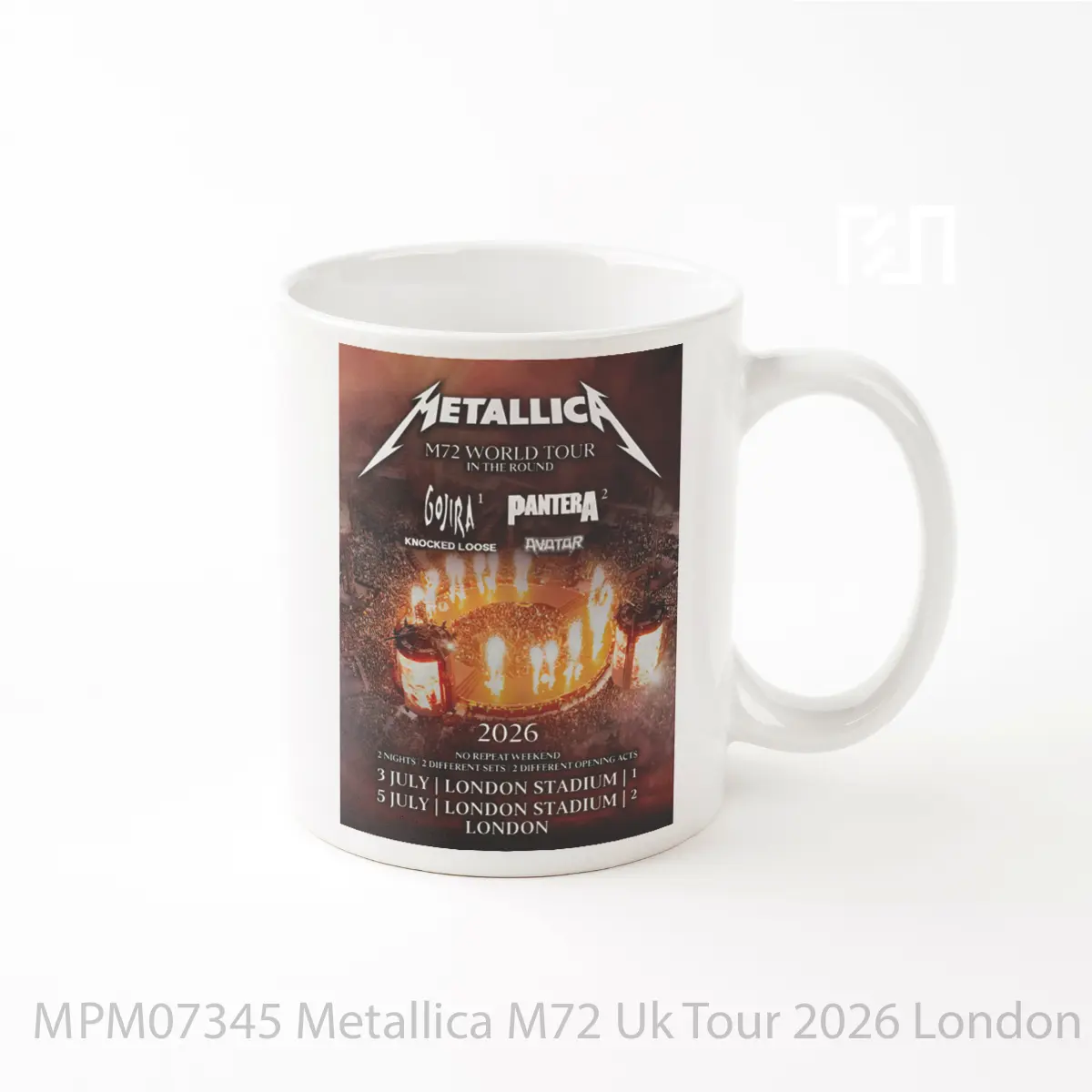 Mug Metallica M72 Uk Tour 2026 London Stadium MPM07345