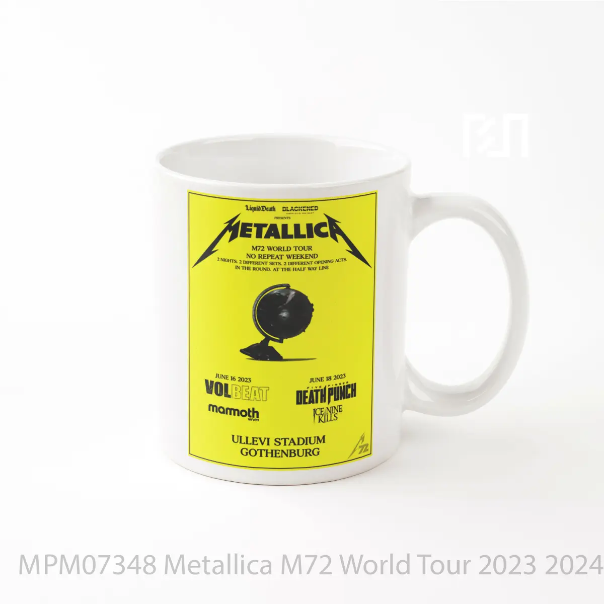 Mug Metallica M72 World Tour 2023 2024 Gothenburg MPM07348