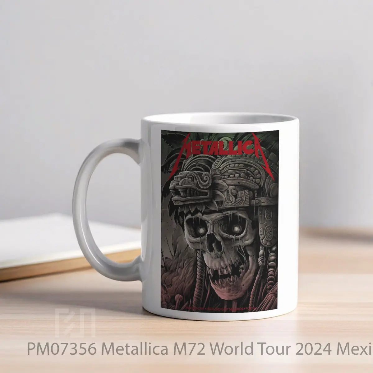 Mug Metallica M72 World Tour 2024 Mexico City Estadio Gnp Seguros 22 September MPM07356 - All-side / Desain