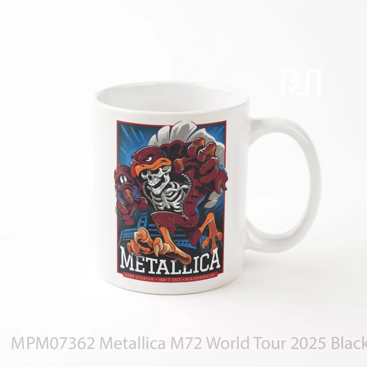 Mug Metallica M72 World Tour 2025 Blacksburg Lane Stadium MPM07362