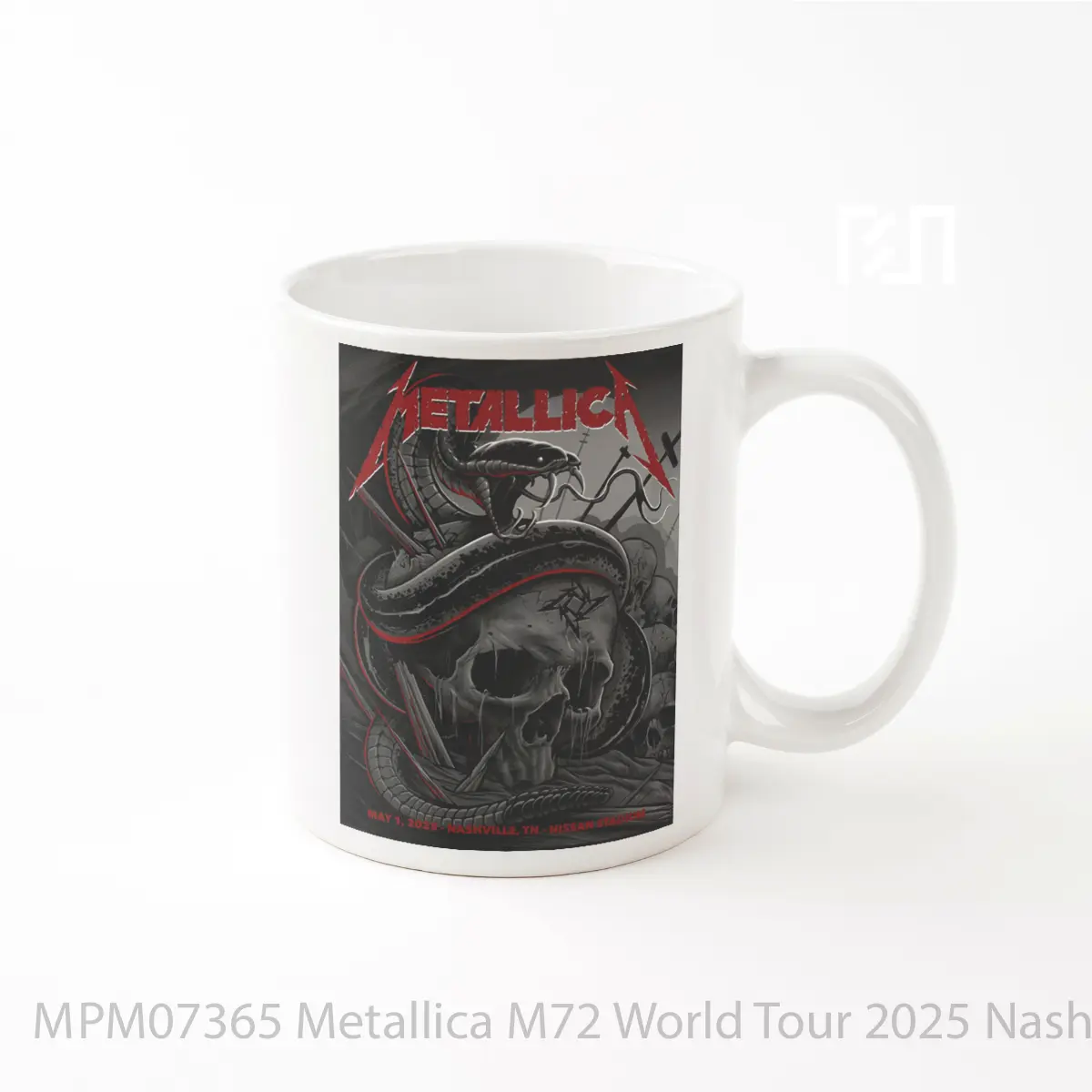 Mug Metallica M72 World Tour 2025 Nashville Nissan Stadium 1 May 2025 MPM07365