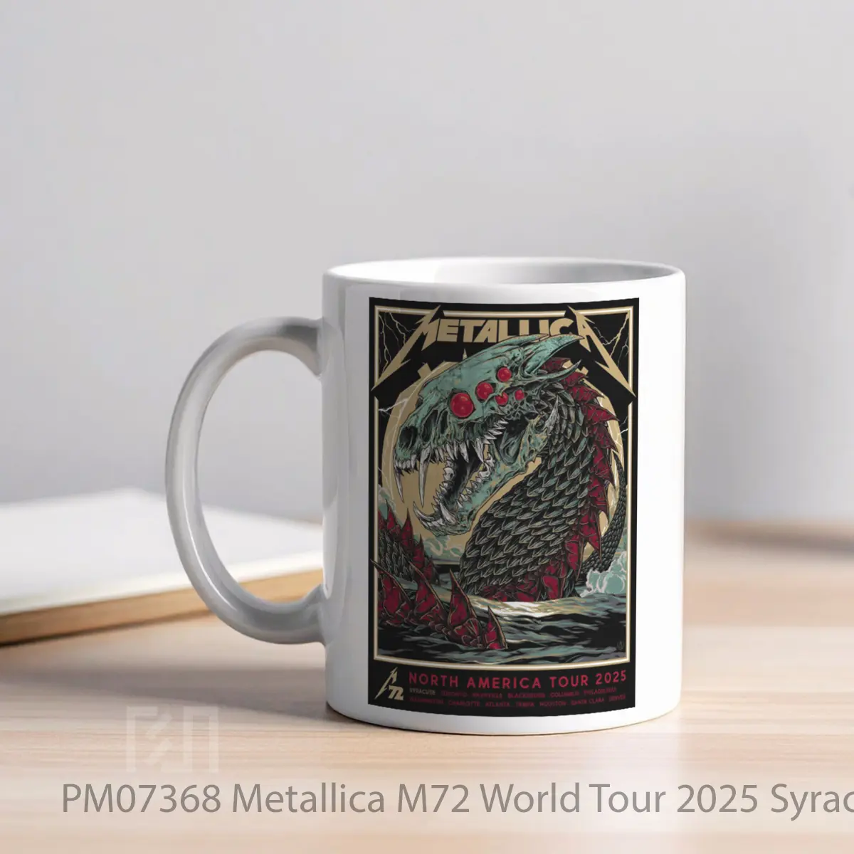 Mug Metallica M72 World Tour 2025 Syracuse Jma Wireless Dome MPM07368 - All-side / Desain