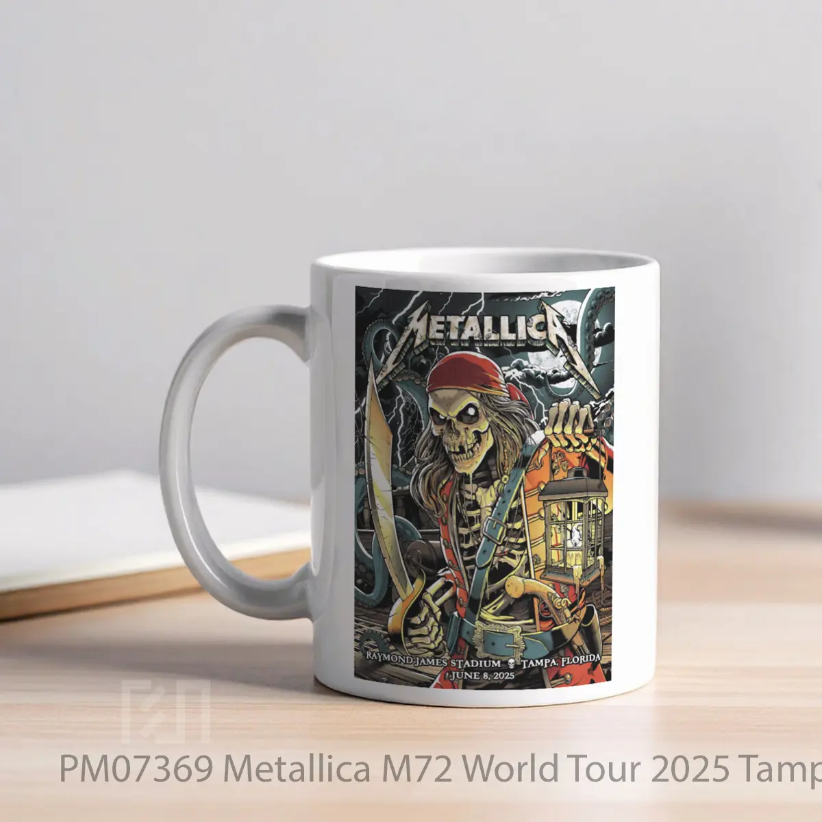 Mug Metallica M72 World Tour 2025 Tampa Raymond James Stadium 8 June 2025 MPM07369 - All-side / Desain