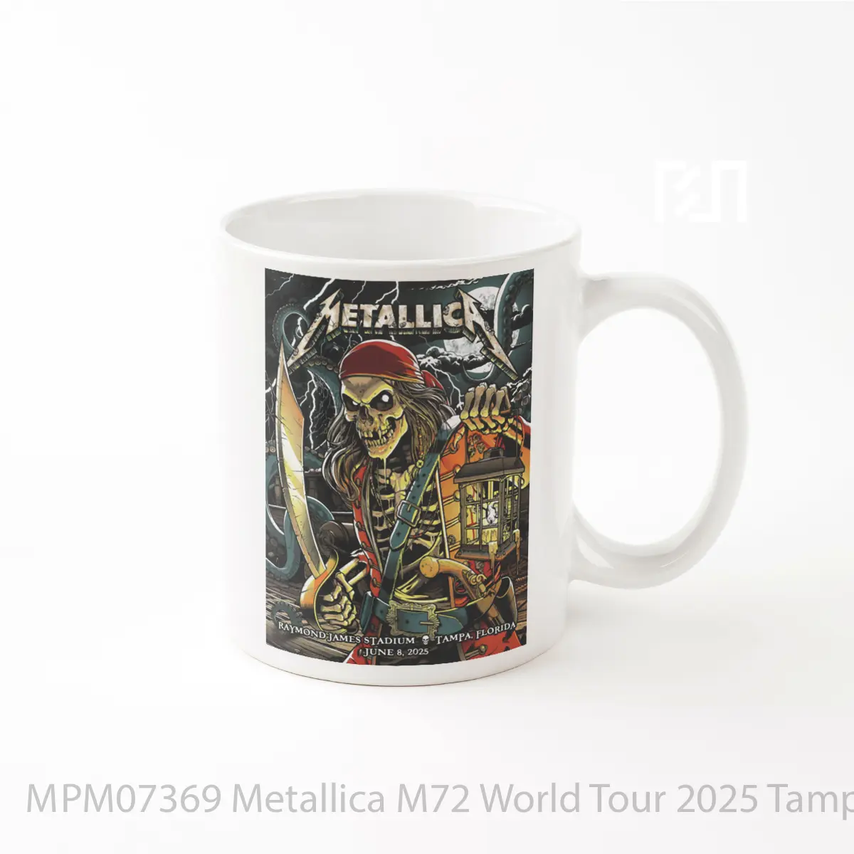 Mug Metallica M72 World Tour 2025 Tampa Raymond James Stadium 8 June 2025 MPM07369