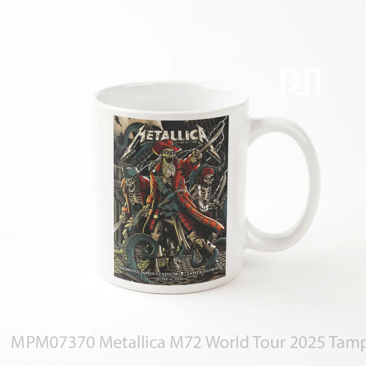 Mug Metallica M72 World Tour 2025 Tampa Raymond James Stadium MPM07370