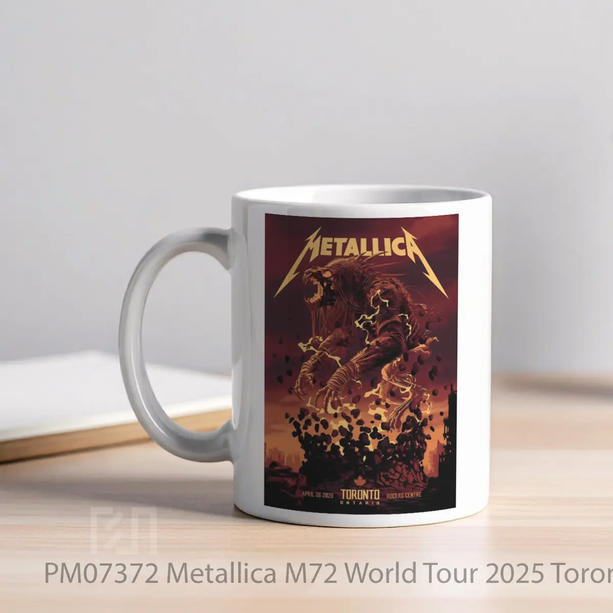 Mug Metallica M72 World Tour 2025 Toronto Rogers Centre MPM07372 - All-side / Desain
