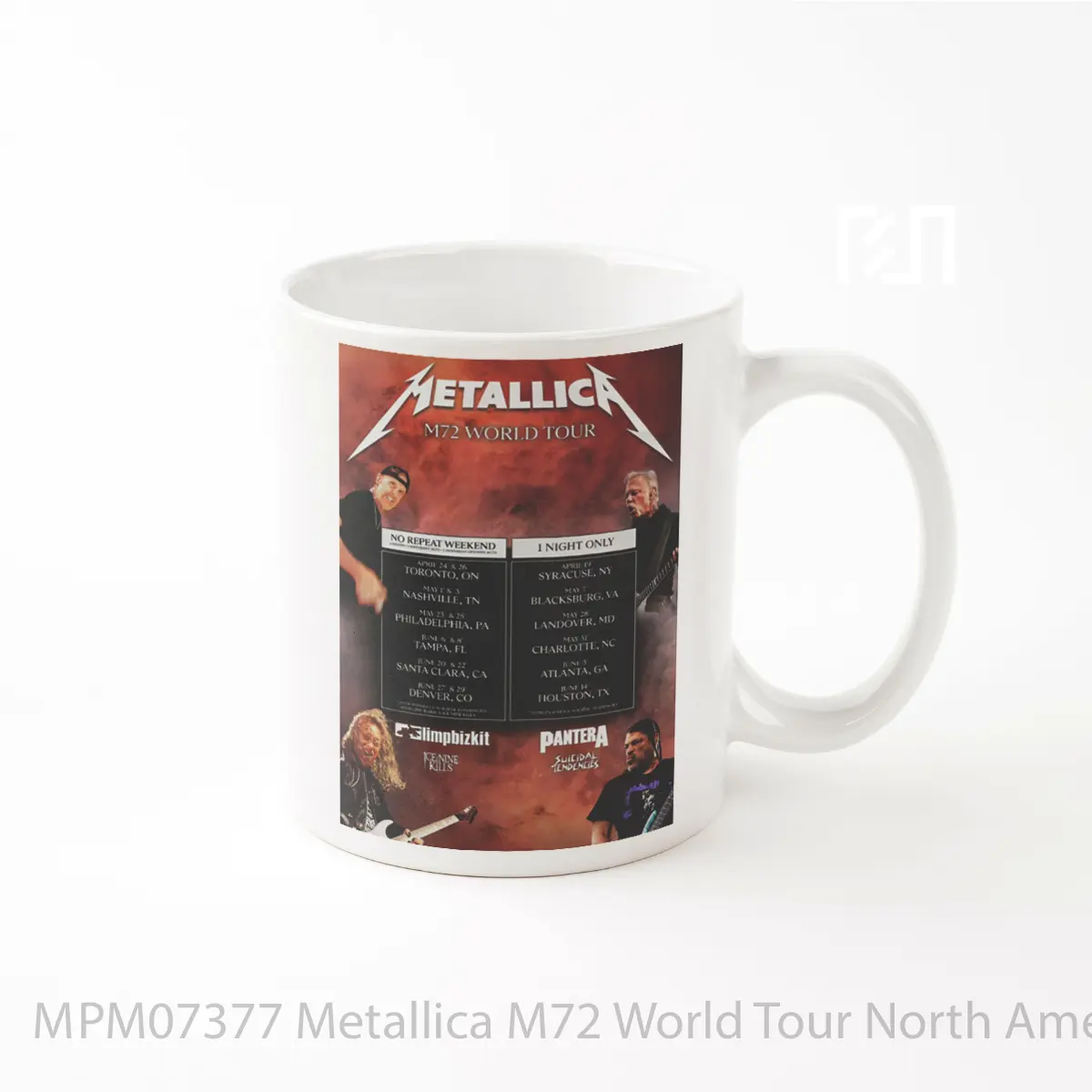 Mug Metallica M72 World Tour North America 2025 MPM07377