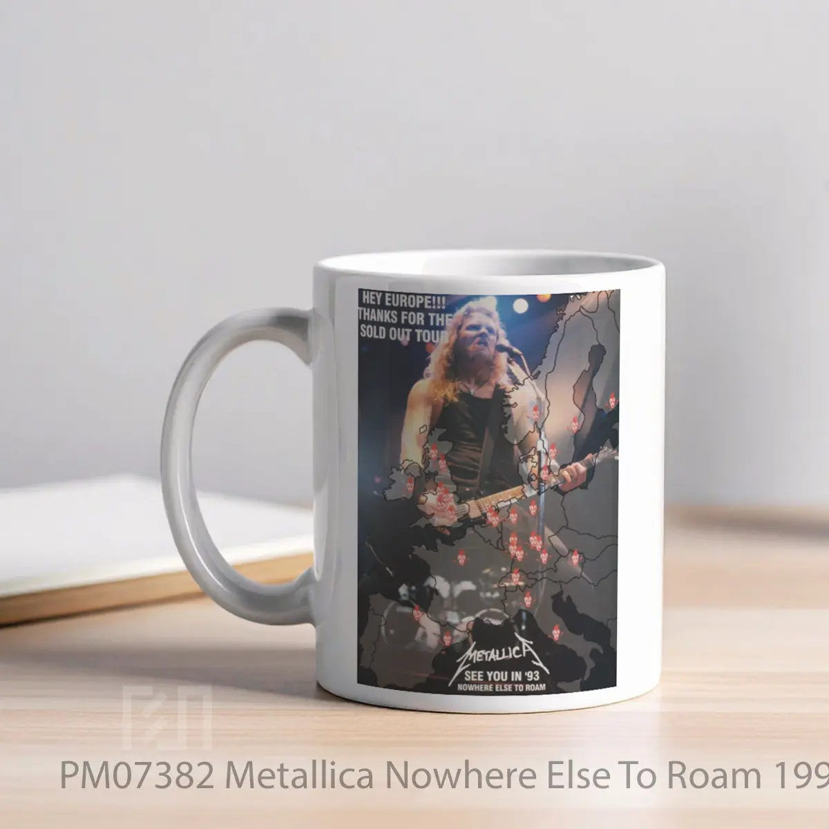 Mug Metallica Nowhere Else To Roam 1993 European Tour Print MPM07382 - All-side / Desain