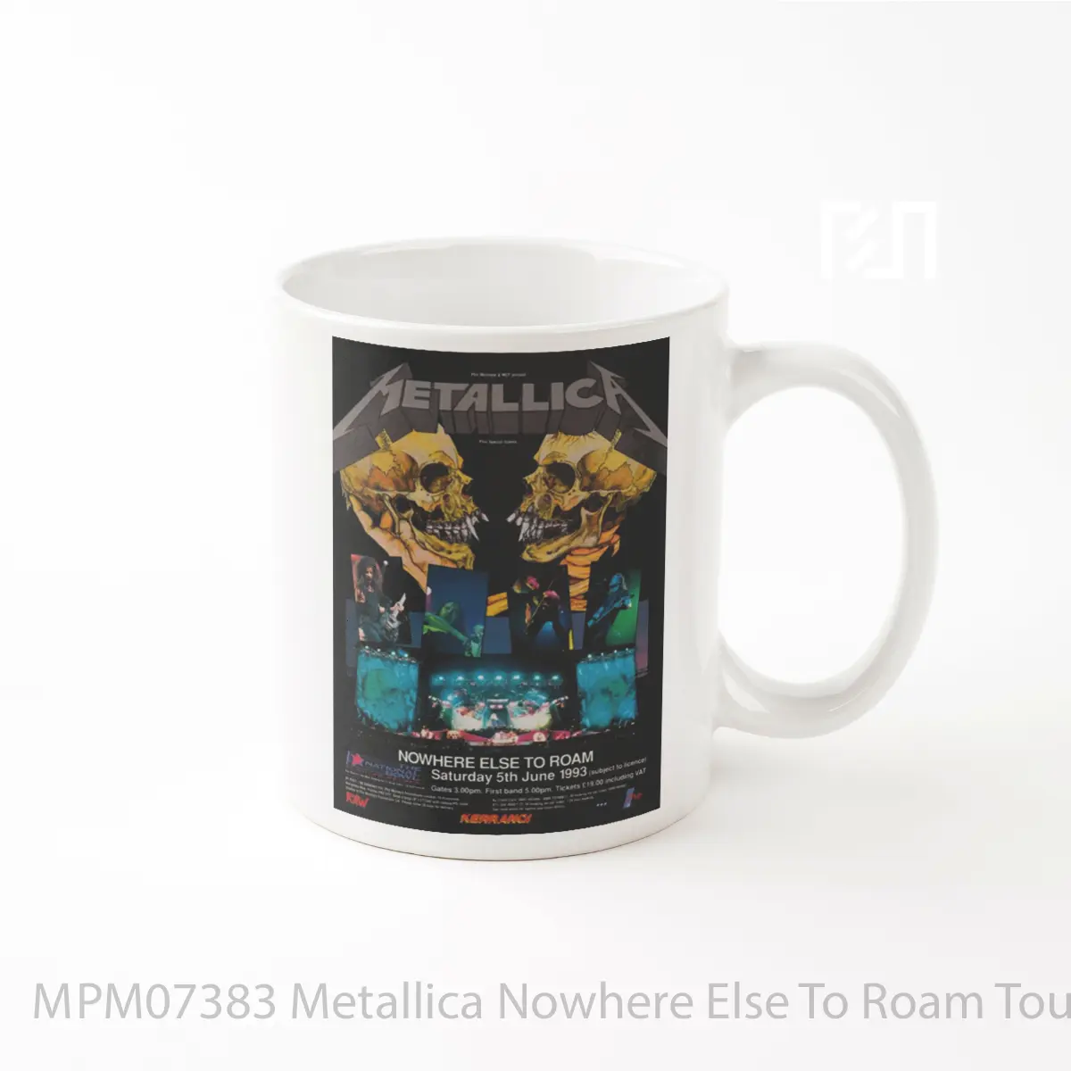 Mug Metallica Nowhere Else To Roam Tour 1993 Milton Keynes MPM07383