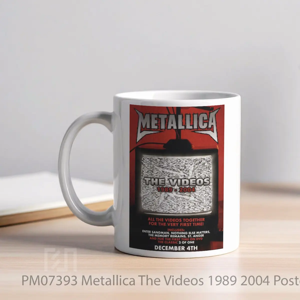 Mug Metallica The Videos 1989 2004 MPM07393 - All-side / Desain