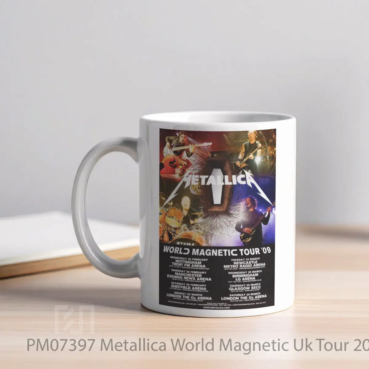 Mug Metallica World Magnetic Uk Tour 2009 MPM07397 - All-side / Desain