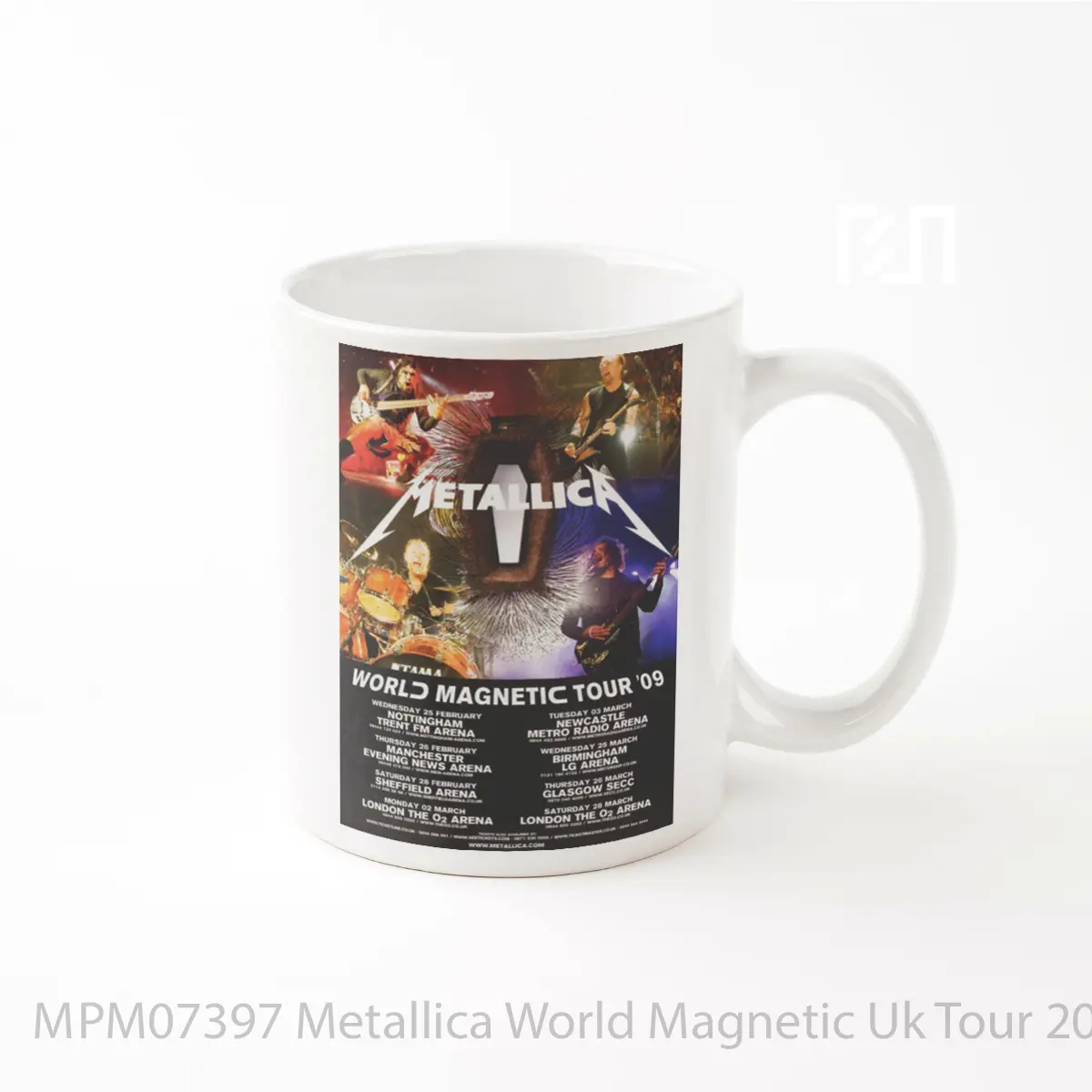 Mug Metallica World Magnetic Uk Tour 2009 MPM07397