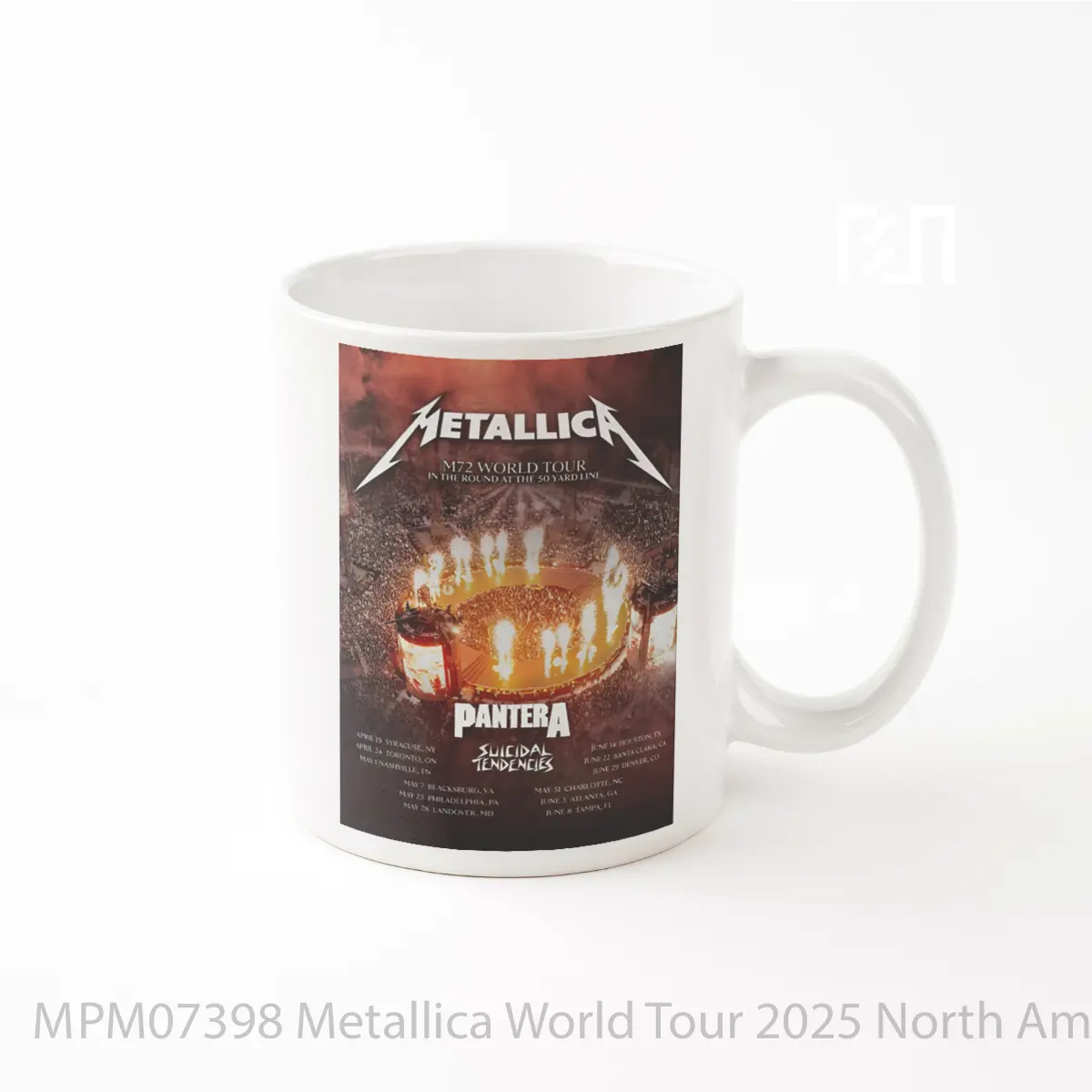 Mug Metallica World Tour 2025 North America MPM07398