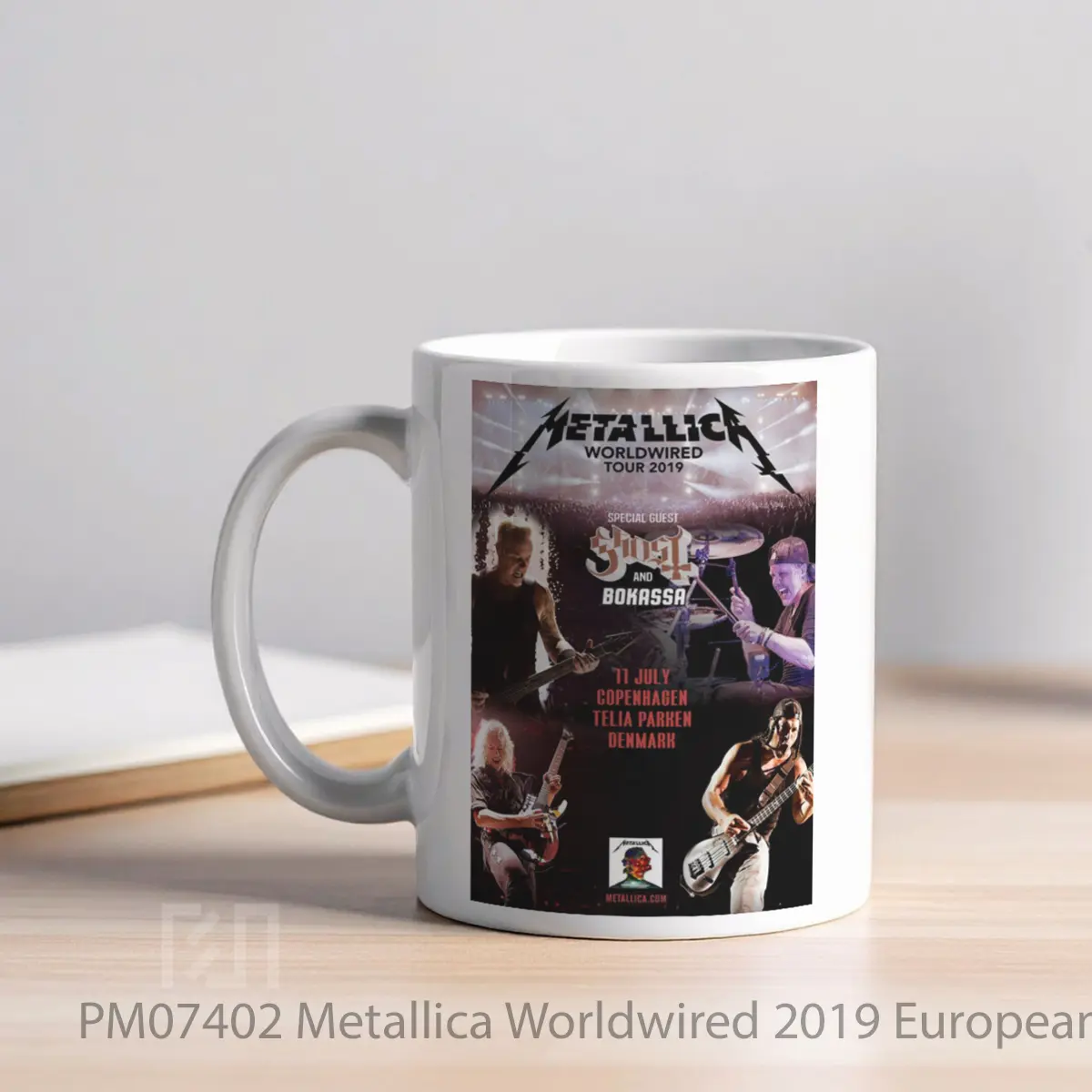 Mug Metallica Worldwired 2019 European Uk Tour Copenhagen MPM07402 - All-side / Desain