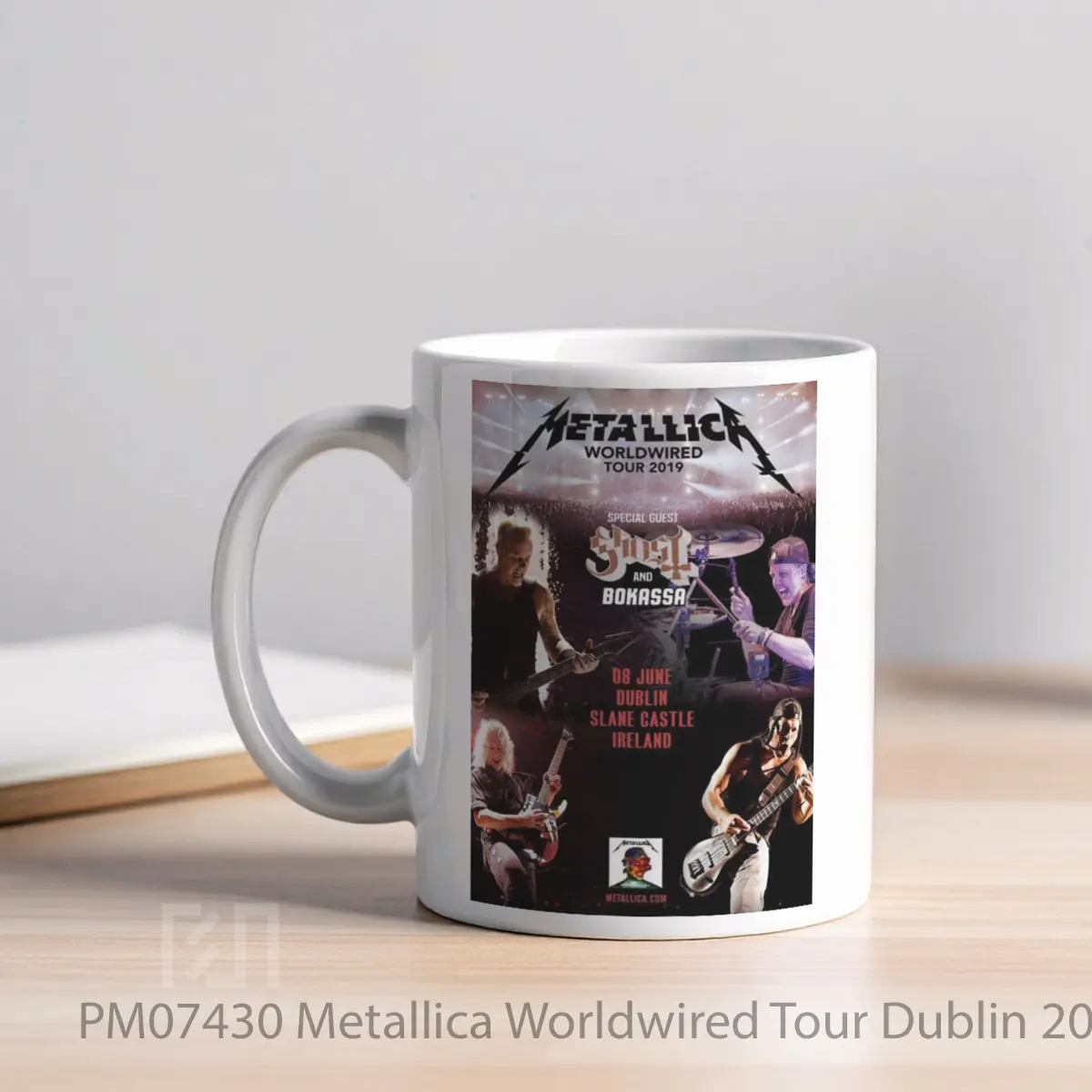 Mug Metallica Worldwired Tour Dublin 2019 MPM07430 - All-side / Desain