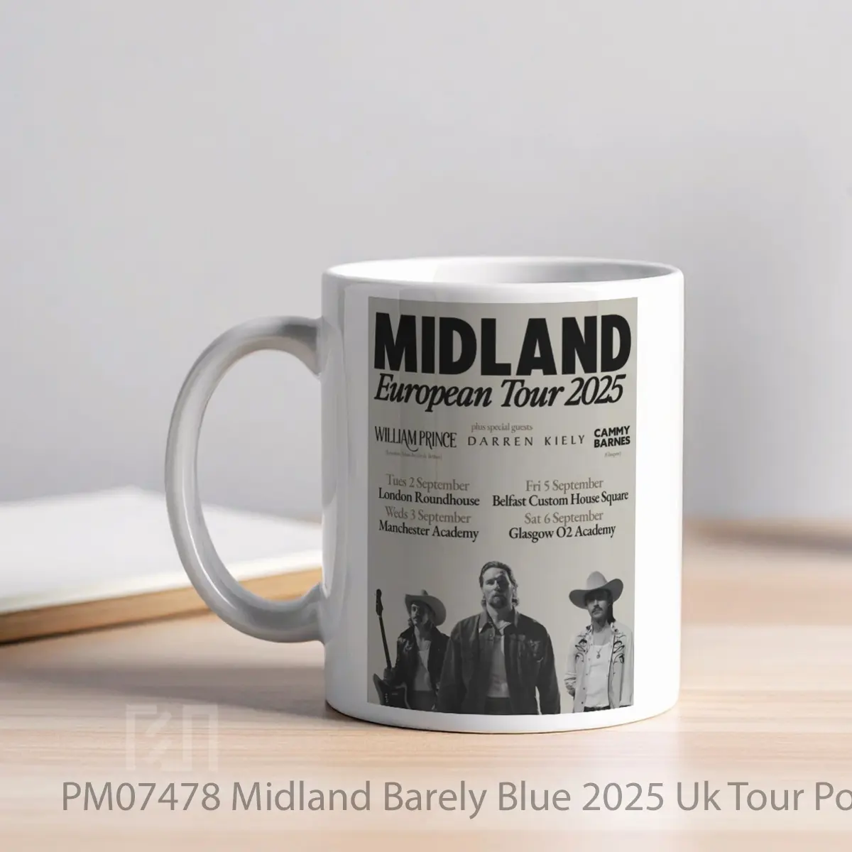 Mug Midland Barely Blue 2025 Uk Tour MPM07478 - All-side / Desain