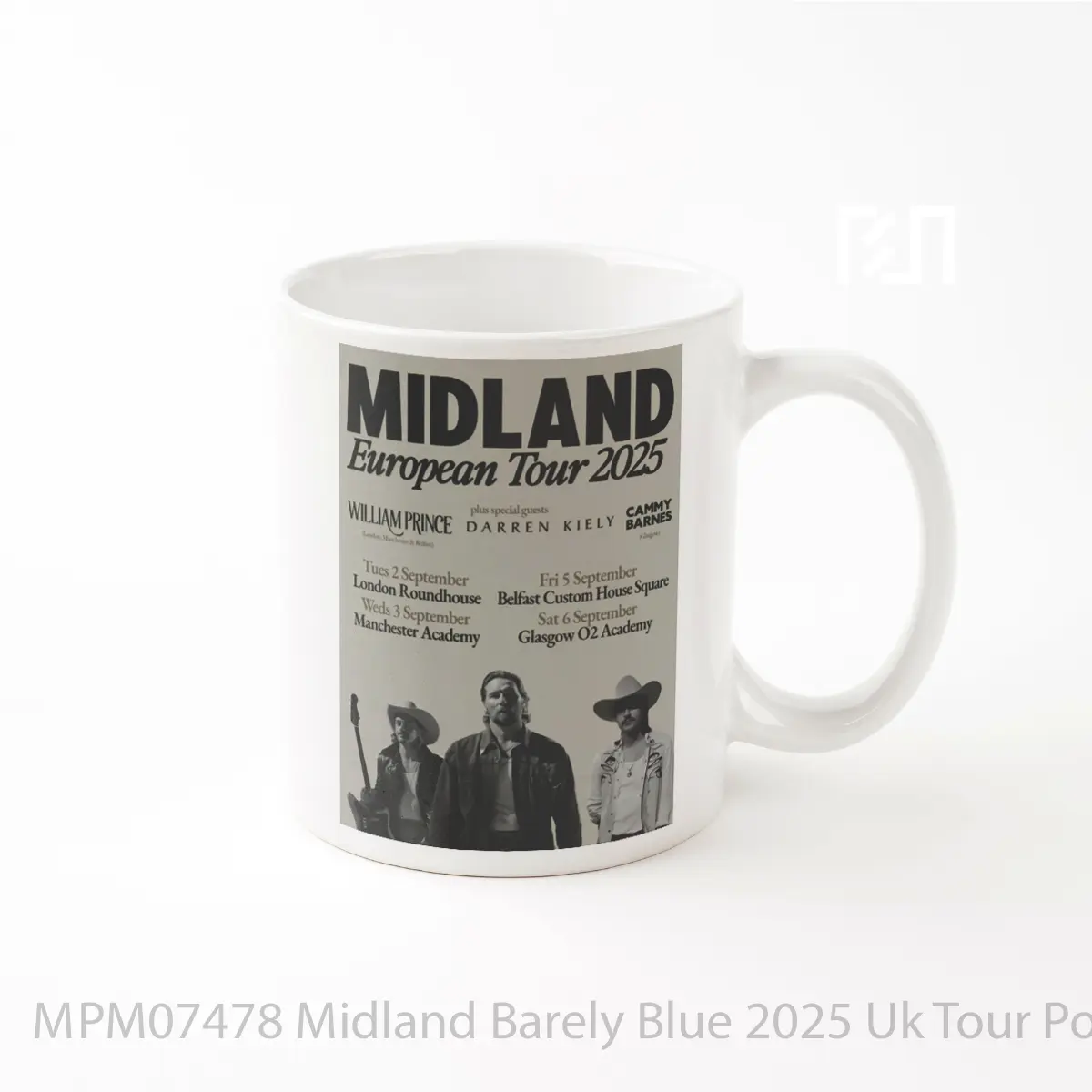 Mug Midland Barely Blue 2025 Uk Tour MPM07478