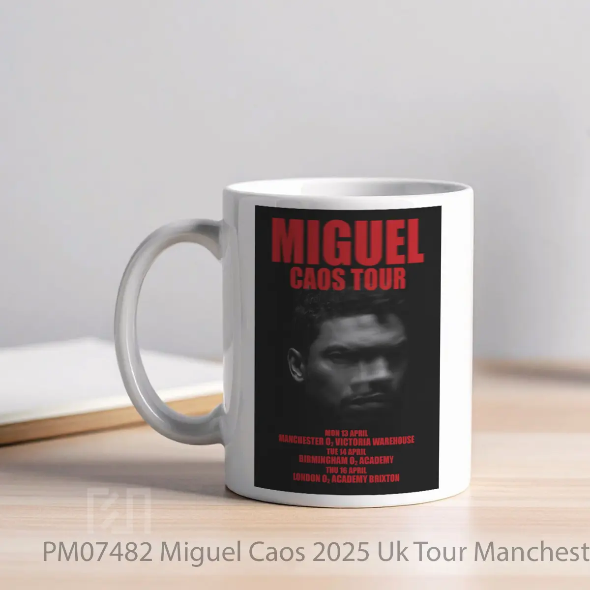 Mug Miguel Caos 2025 Uk Tour Manchester Birmingham MPM07482 - All-side / Desain