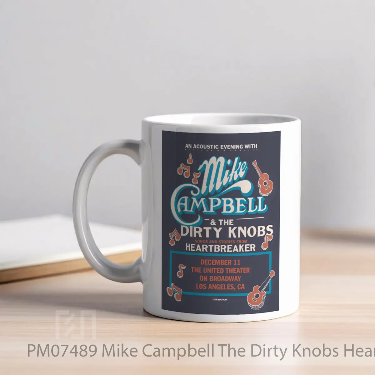 Mug Mike Campbell The Dirty Knobs Heartbreaker 2025 Tour MPM07489 - All-side / Desain