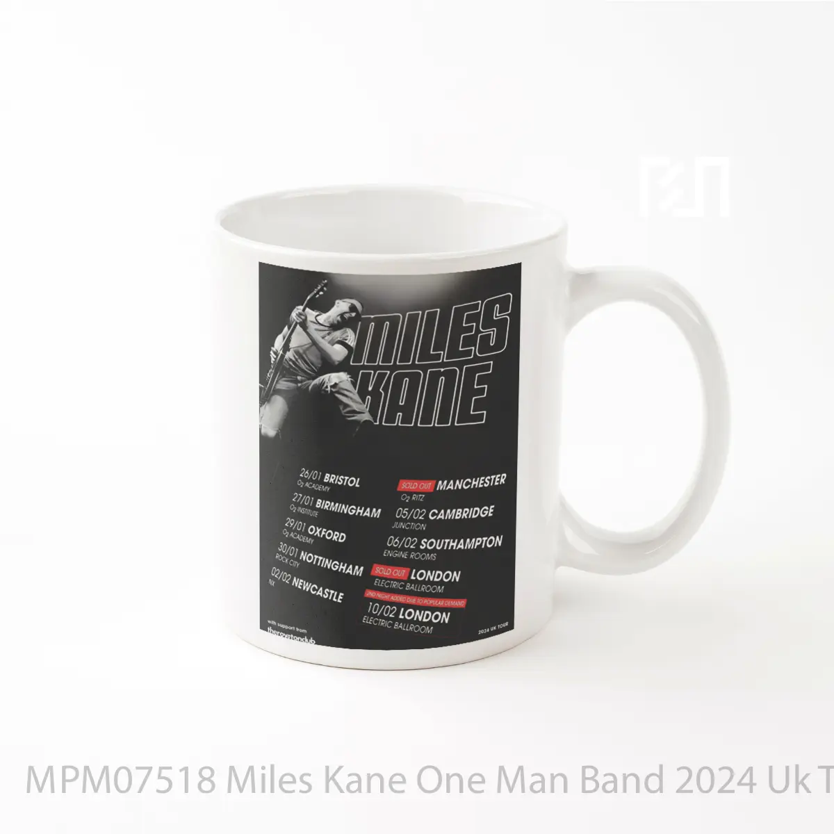 Mug Miles Kane One Man Band 2024 Uk Tour Variant 2 MPM07518