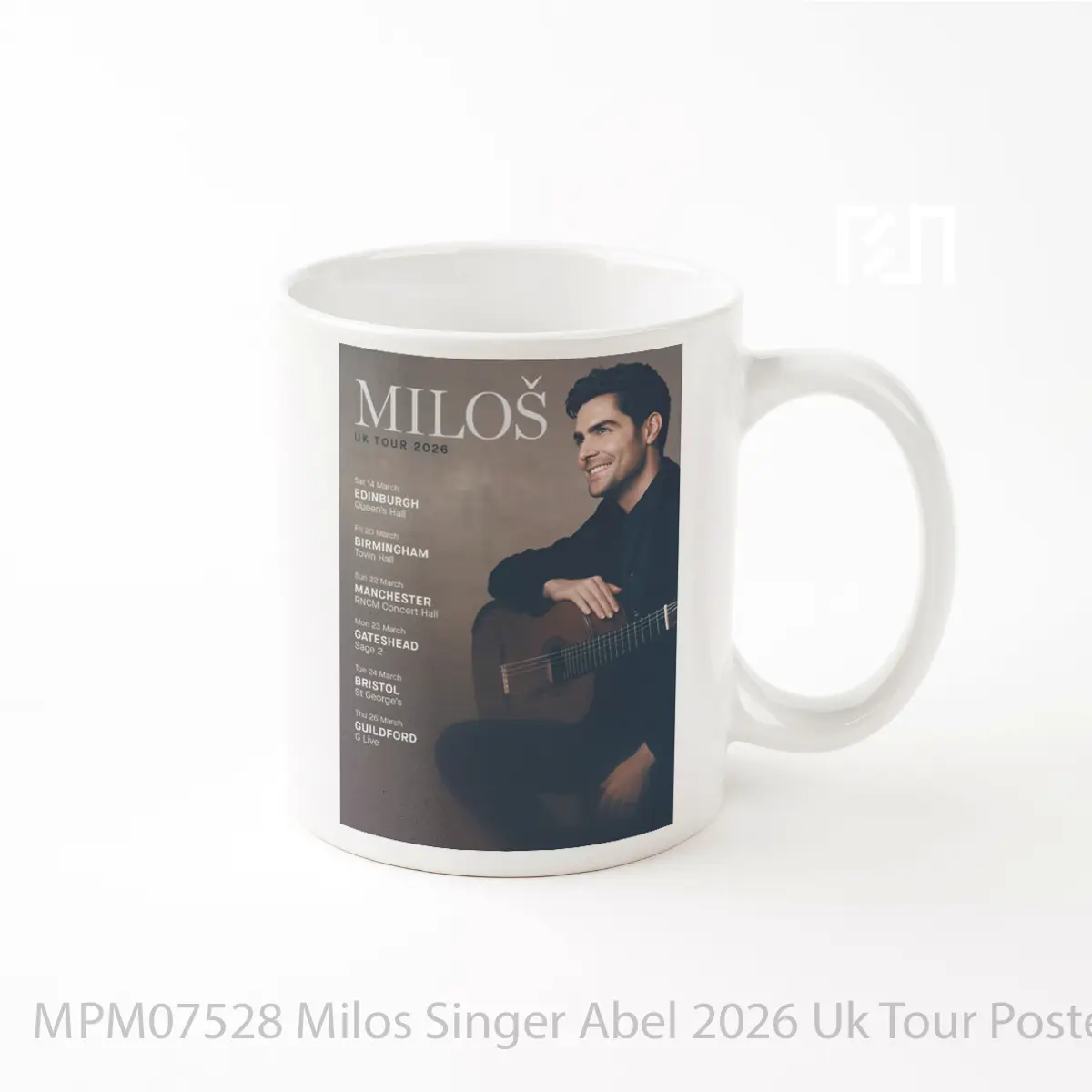 Mug Milos Singer Abel 2026 Uk Tour MPM07528