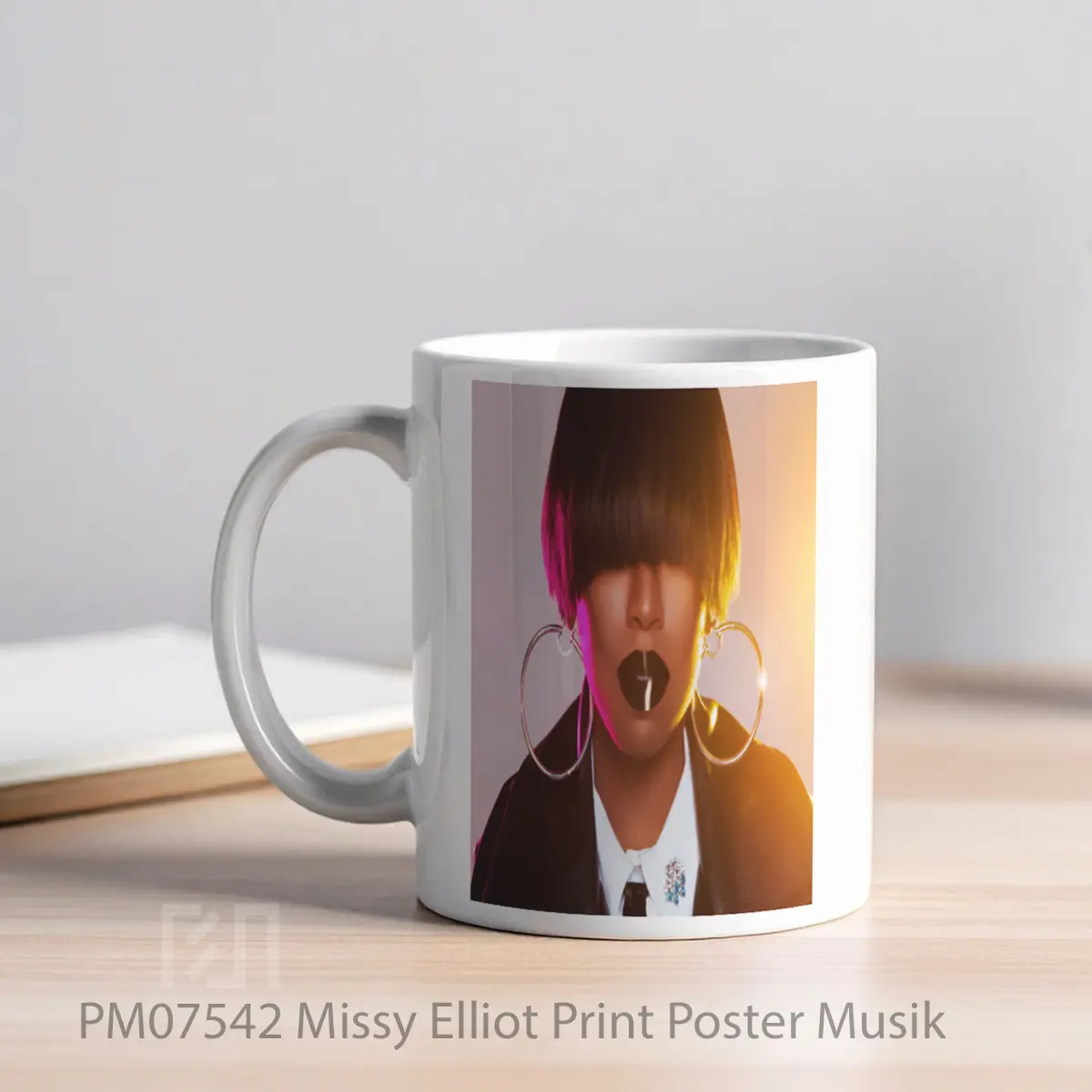 Mug Missy Elliot Print MPM07542 - All-side / Desain