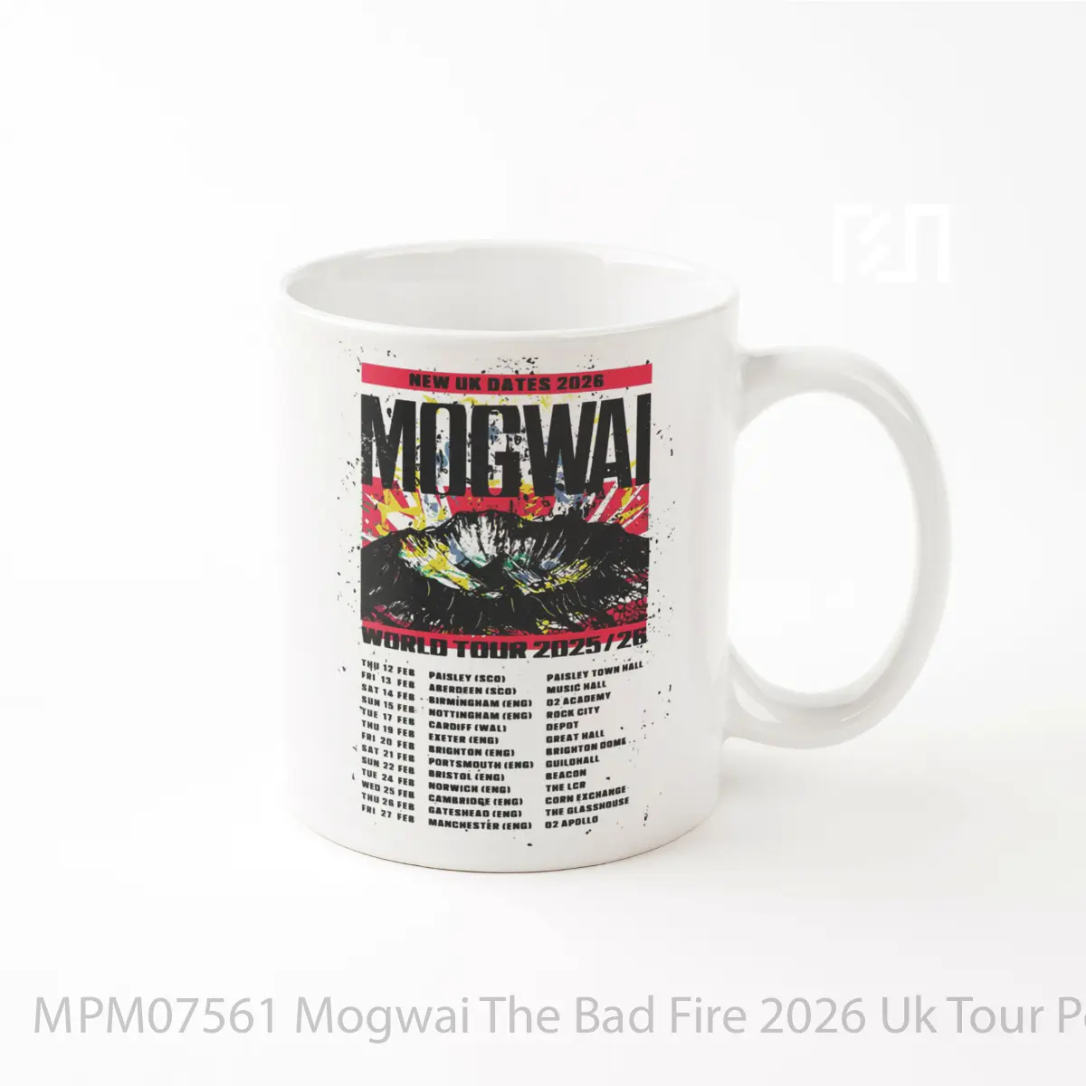 Mug Mogwai The Bad Fire 2026 Uk Tour MPM07561