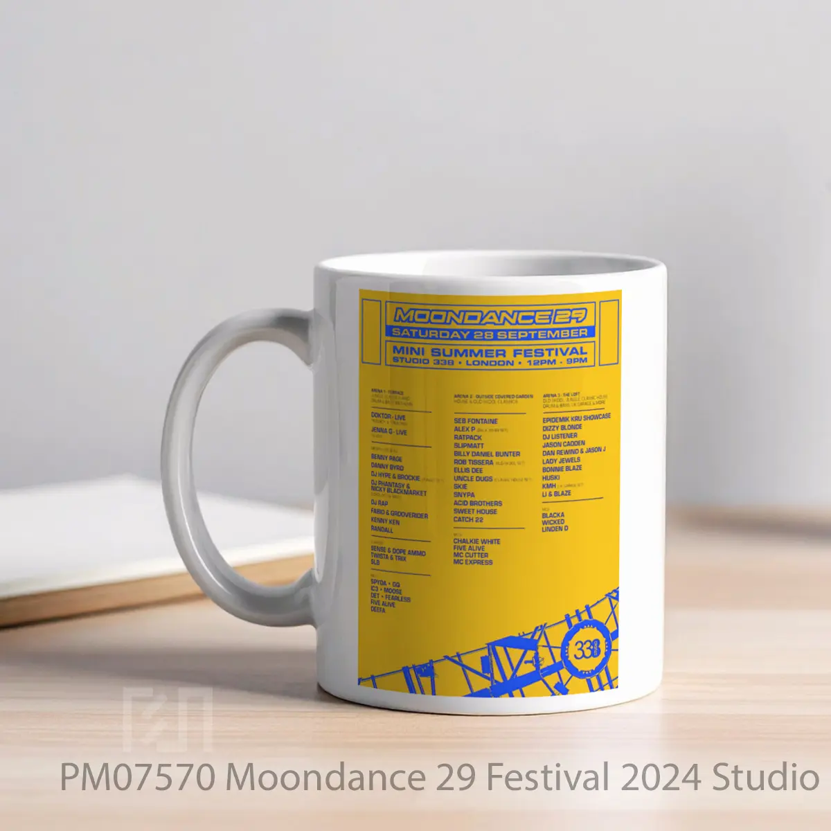Mug Moondance 29 Festival 2024 Studio 338 London Line Up MPM07570 - All-side / Desain