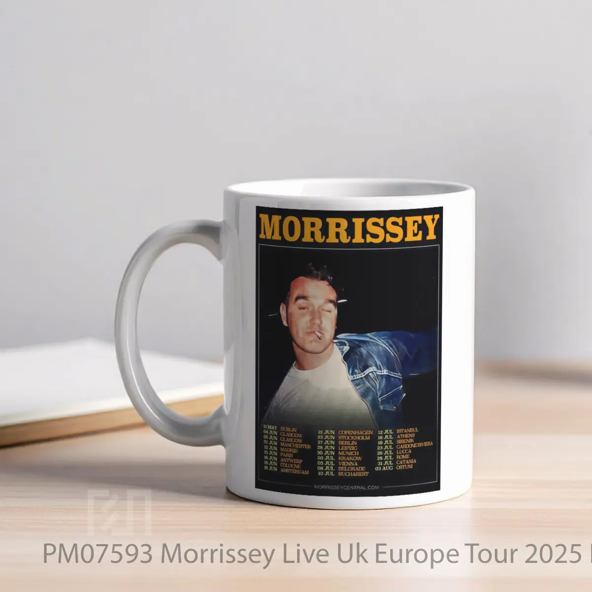 Mug Morrissey Live Uk Europe Tour 2025 MPM07593 - All-side / Desain