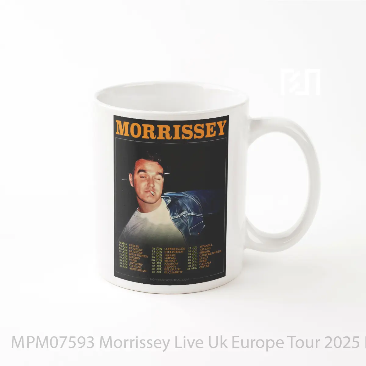 Mug Morrissey Live Uk Europe Tour 2025 MPM07593