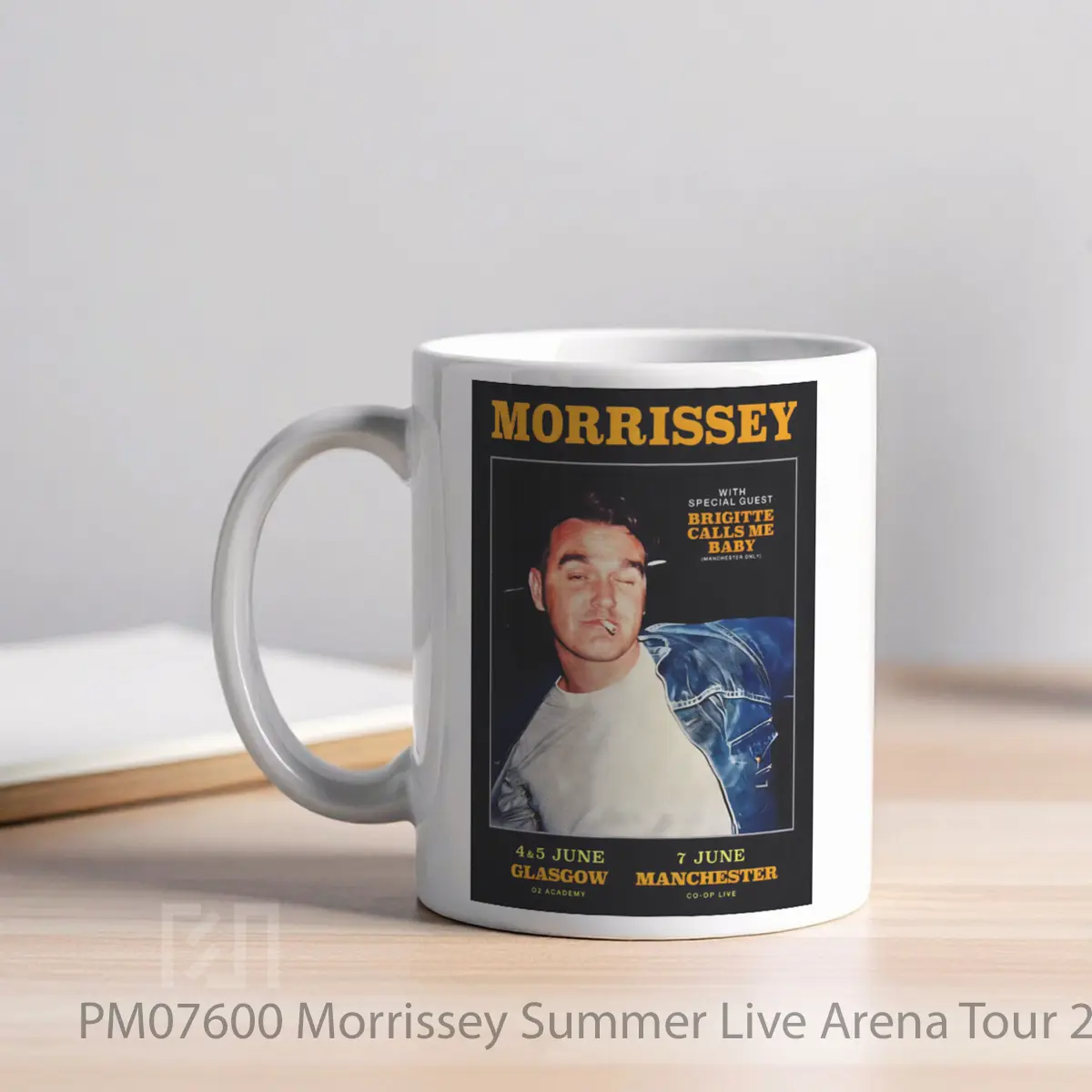 Mug Morrissey Summer Live Arena Tour 2025 Glasgow Manchester MPM07600 - All-side / Desain
