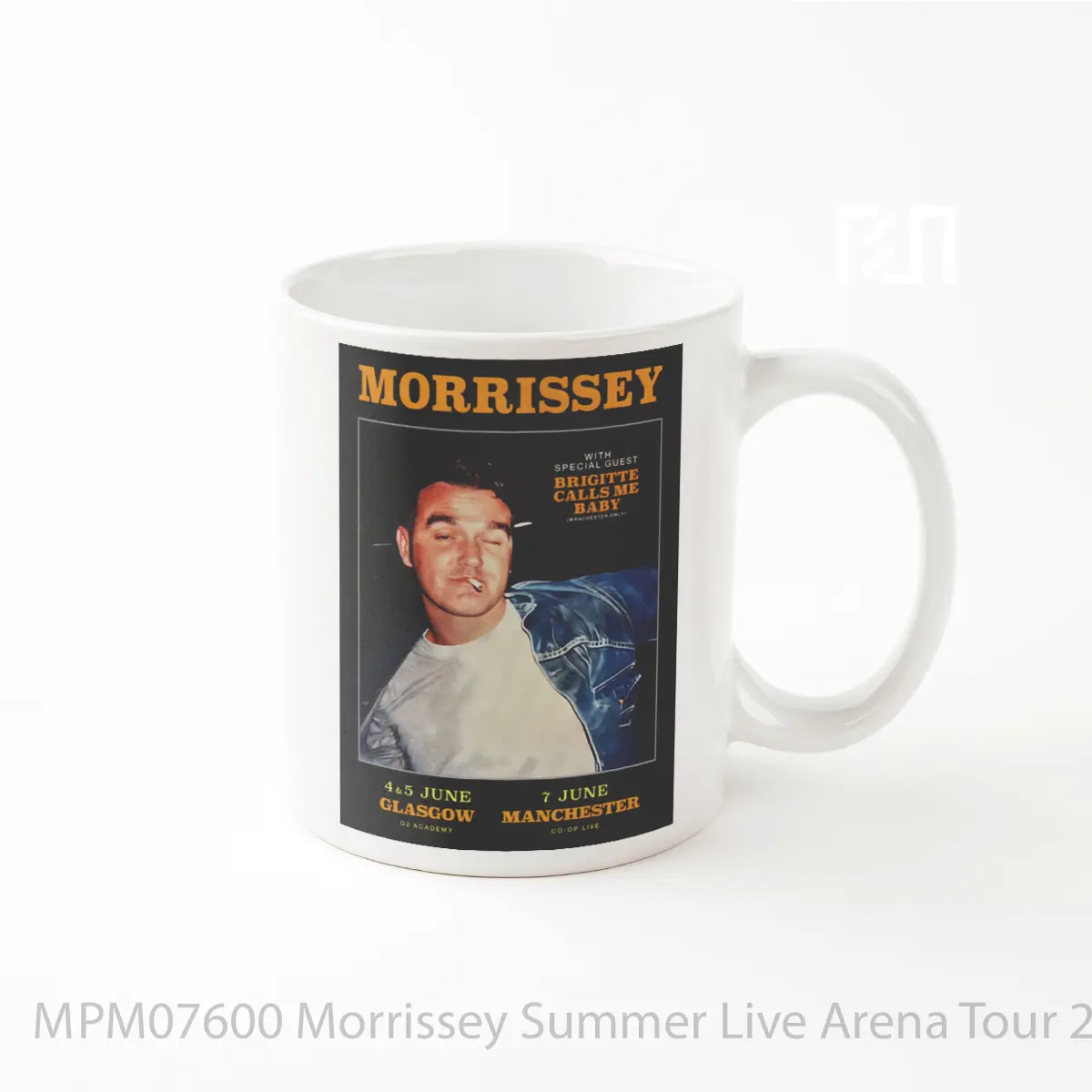 Mug Morrissey Summer Live Arena Tour 2025 Glasgow Manchester MPM07600