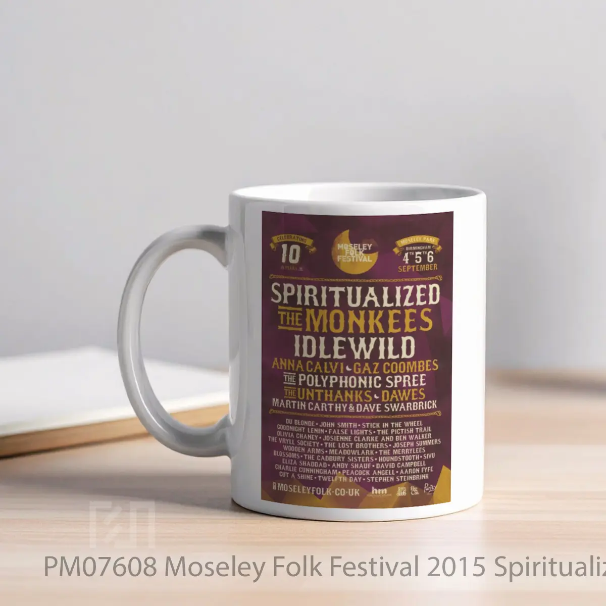 Mug Moseley Folk Festival 2015 Spiritualized The Monke MPM07608 - All-side / Desain