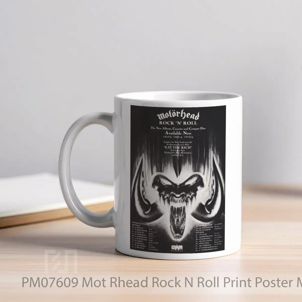 Mug Mot Rhead Rock N Roll Print MPM07609 - All-side / Desain