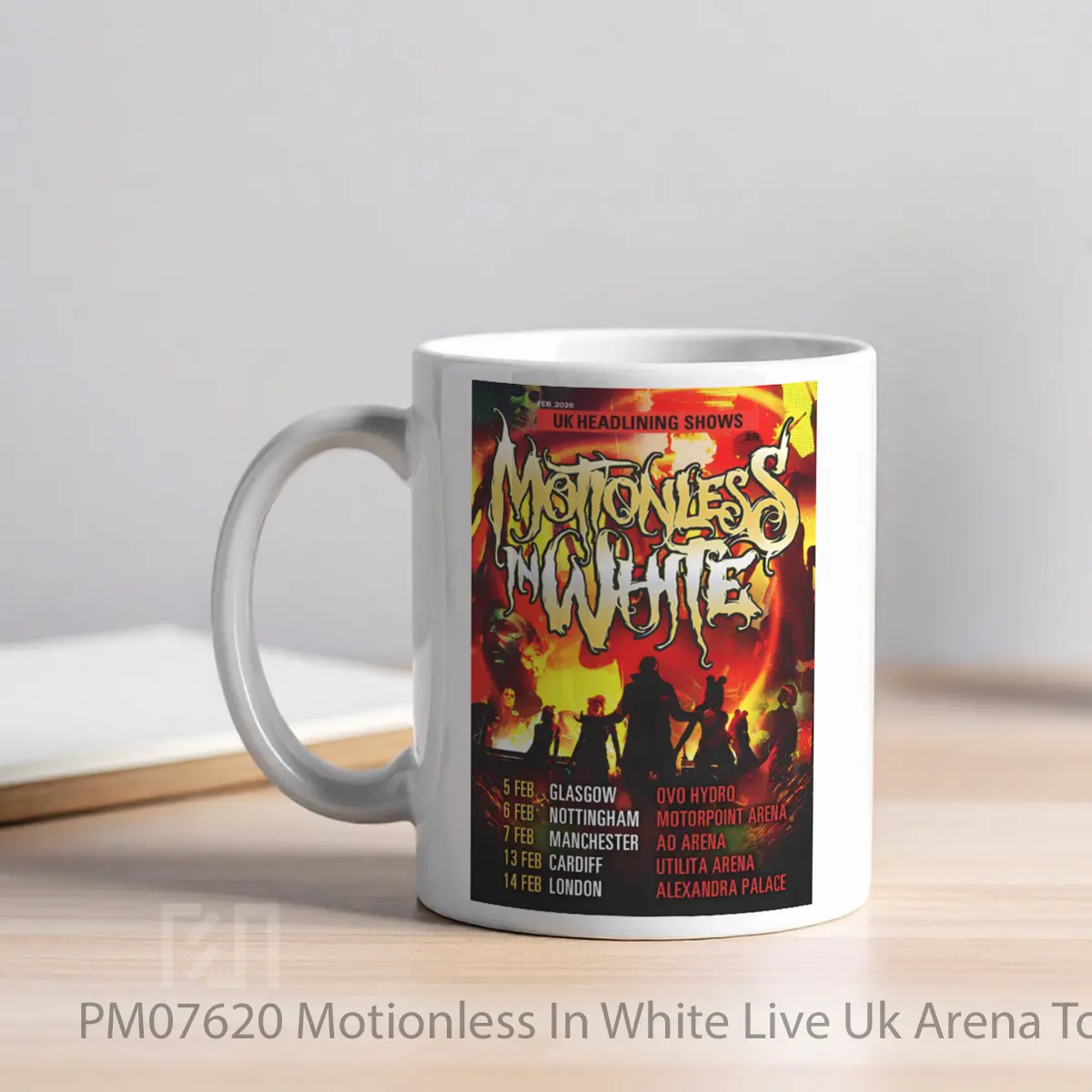 Mug Motionless In White Live Uk Arena Tour Feb 2026 MPM07620 - All-side / Desain