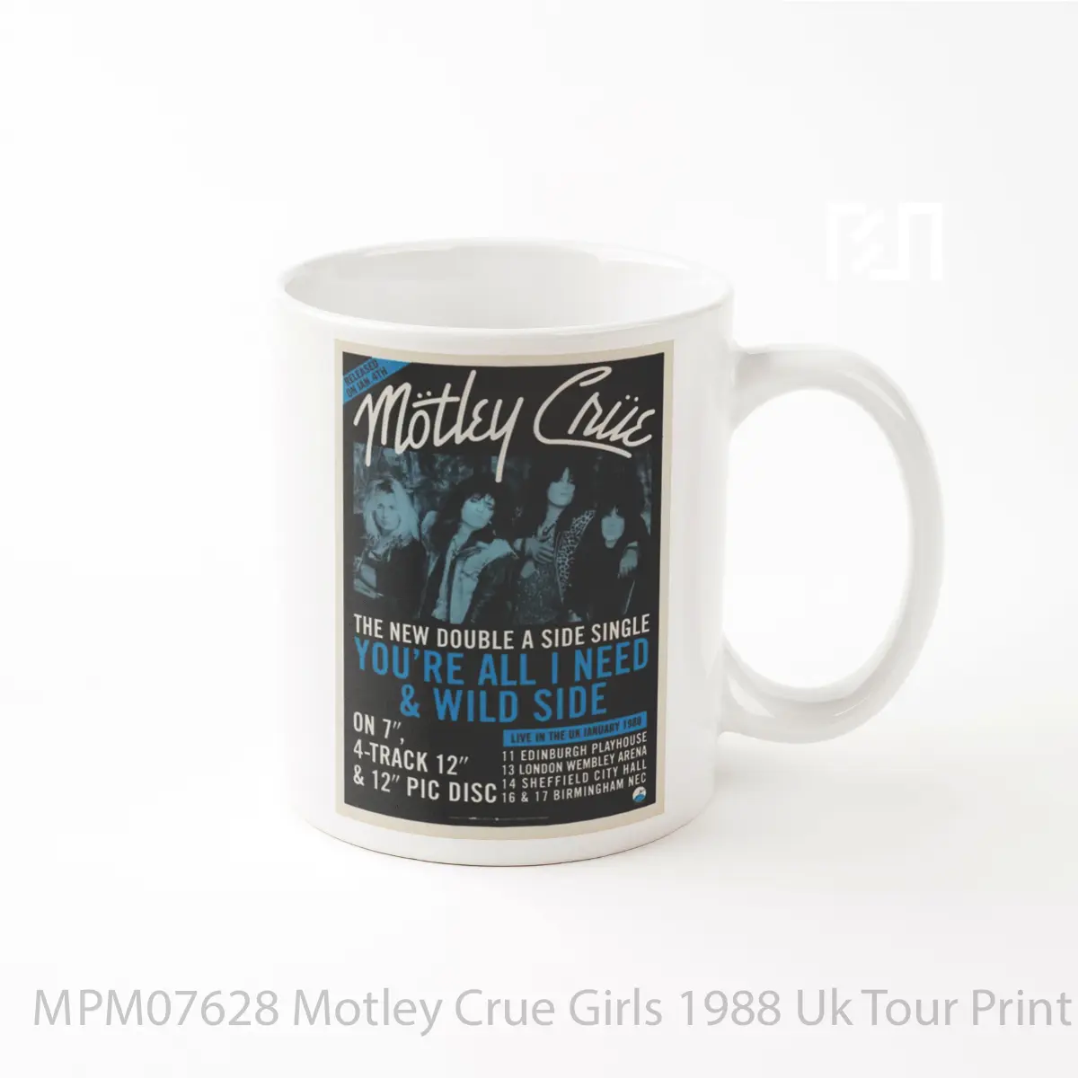 Mug Motley Crue Girls 1988 Uk Tour Print MPM07628