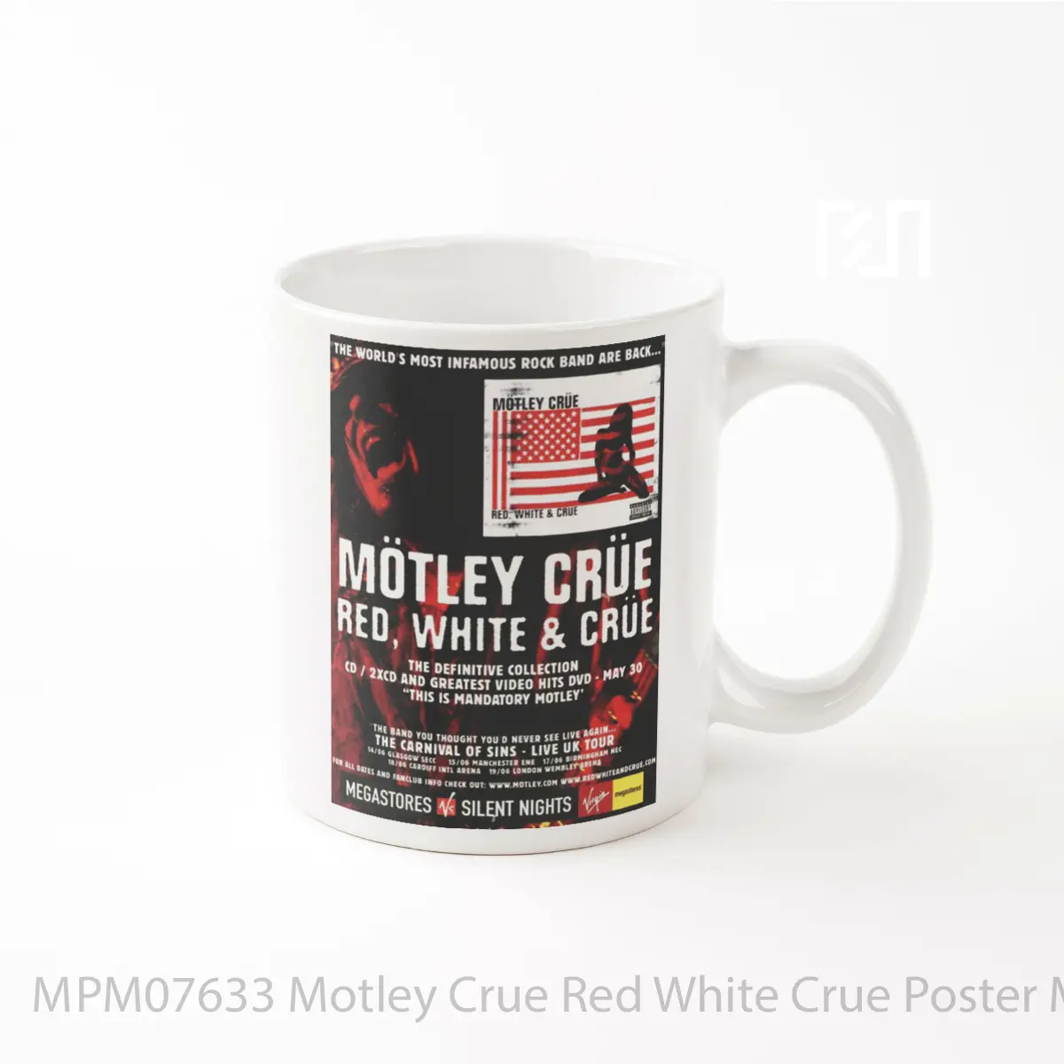 Mug Motley Crue Red White Crue MPM07633