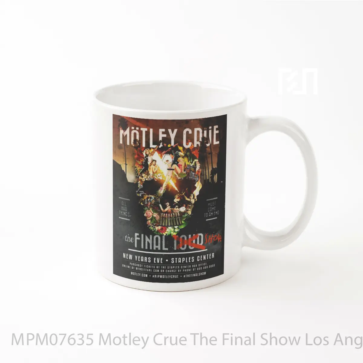 Mug Motley Crue The Final Show Los Angeles 2015 Staples Center Print MPM07635