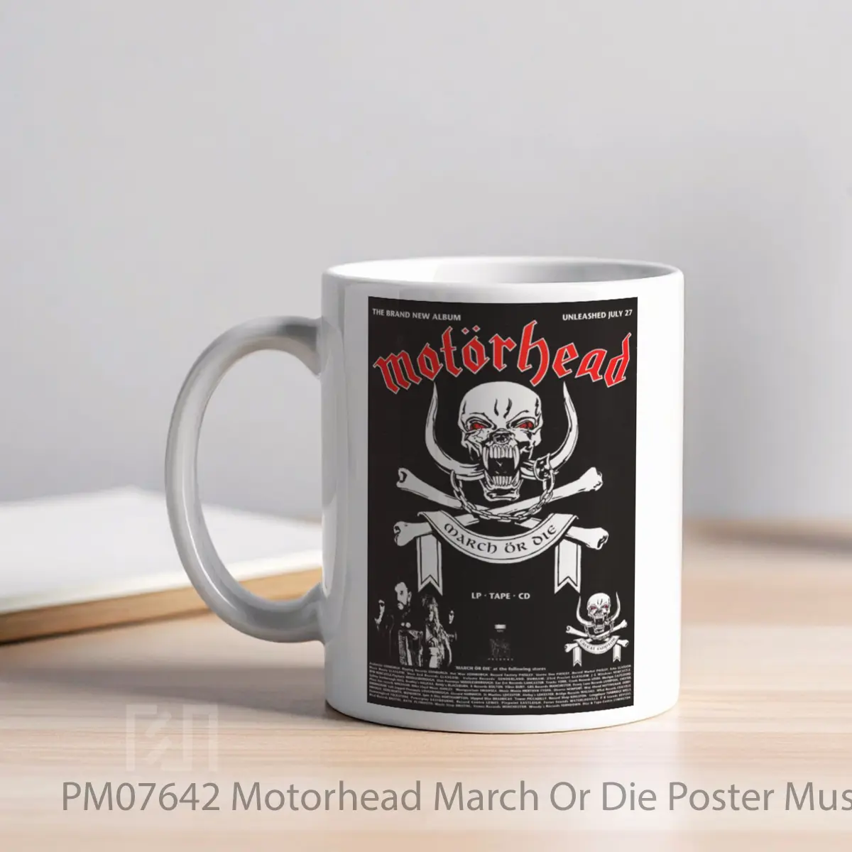 Mug Motorhead March Or Die MPM07642 - All-side / Desain