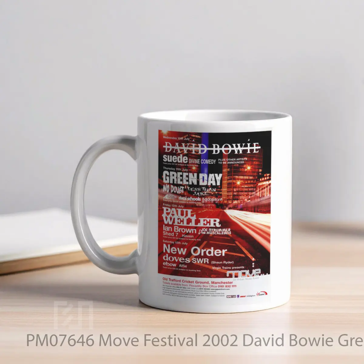 Mug Move Festival 2002 David Bowie Green Day MPM07646 - All-side / Desain
