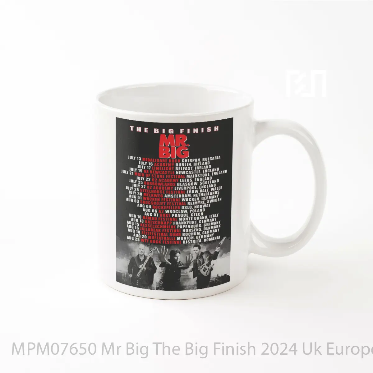 Mug Mr Big The Big Finish 2024 Uk European Tour Pos MPM07650
