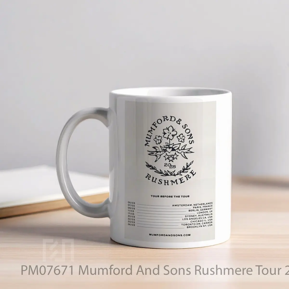 Mug Mumford And Sons Rushmere Tour 2025 Before The World Tour MPM07671 - All-side / Desain