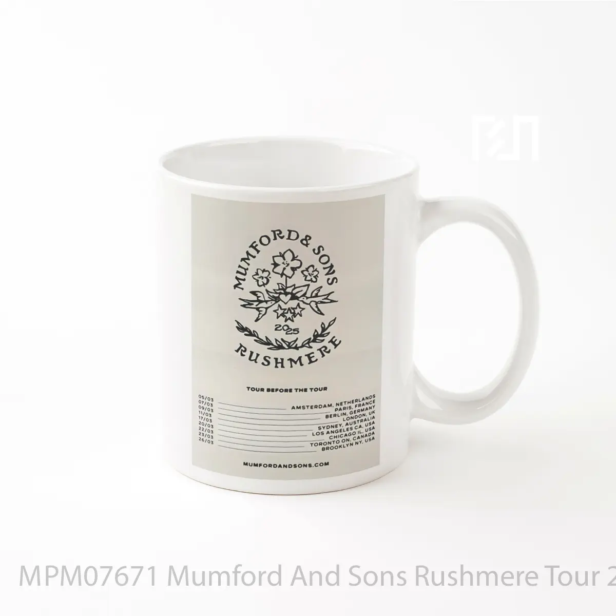 Mug Mumford And Sons Rushmere Tour 2025 Before The World Tour MPM07671