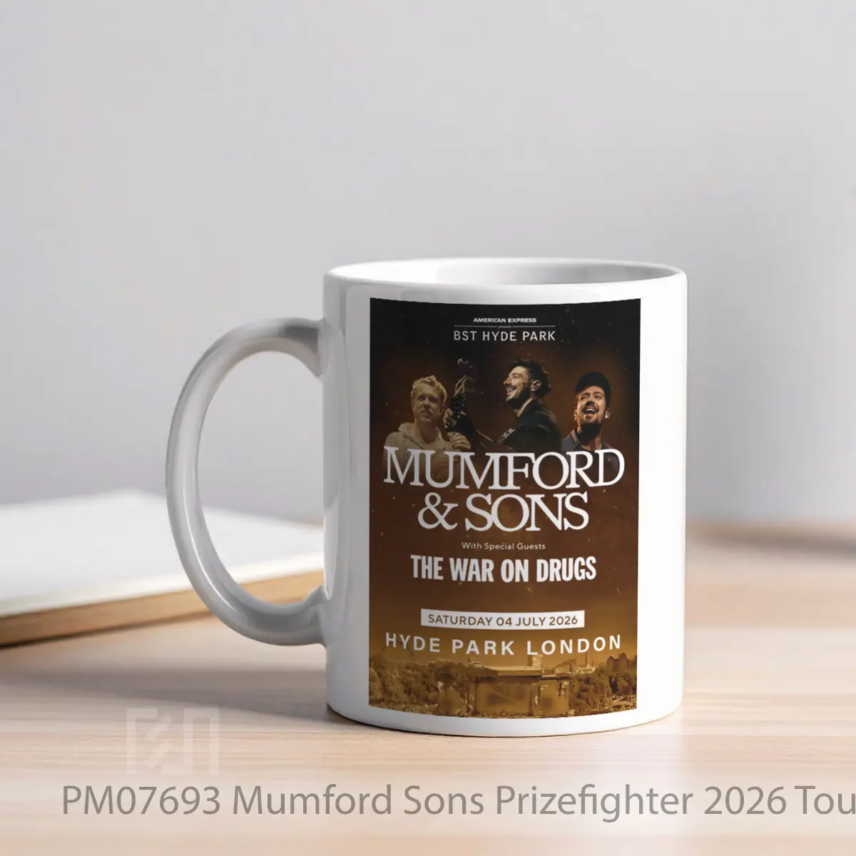 Mug Mumford Sons Prizefighter 2026 Tour London Bst MPM07693 - All-side / Desain
