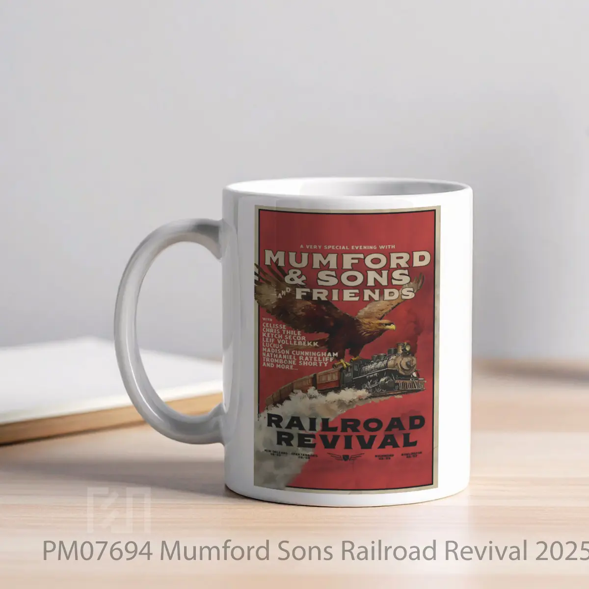 Mug Mumford Sons Railroad Revival 2025 North America MPM07694 - All-side / Desain