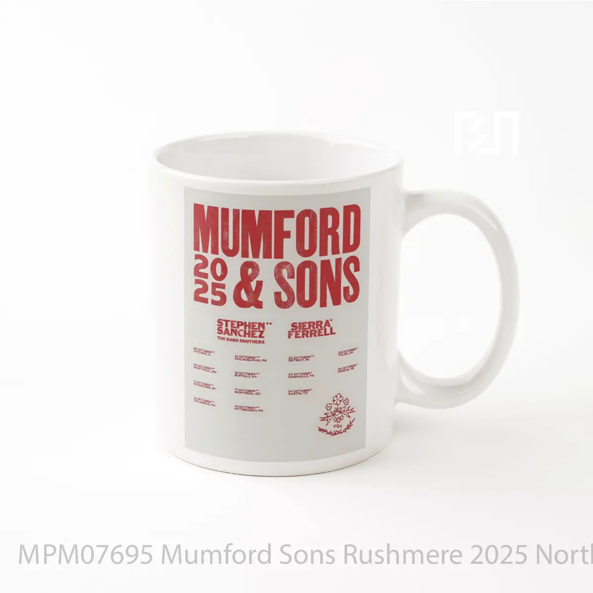 Mug Mumford Sons Rushmere 2025 North America Tour Po MPM07695