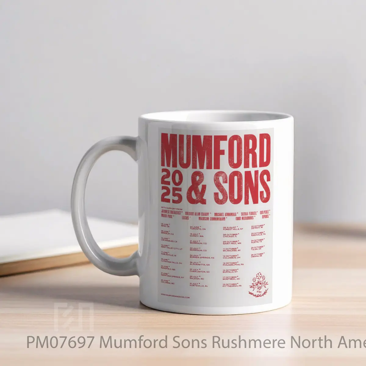 Mug Mumford Sons Rushmere North America Tour 2025 MPM07697 - All-side / Desain