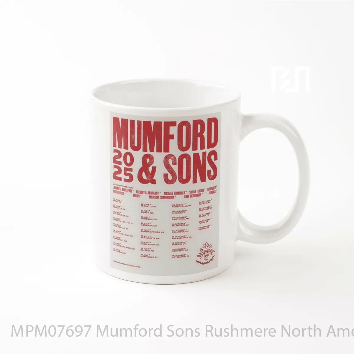 Mug Mumford Sons Rushmere North America Tour 2025 MPM07697
