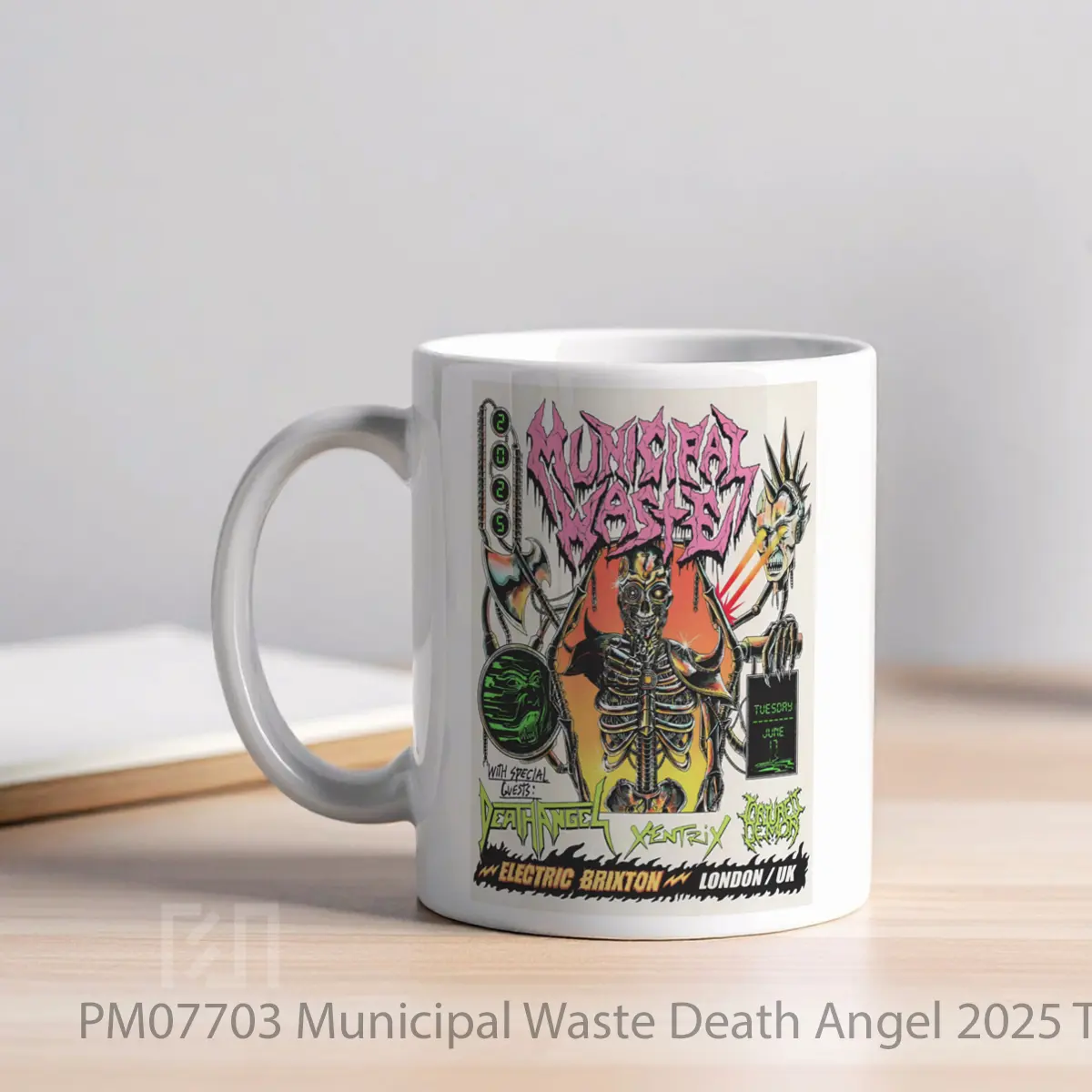 Mug Municipal Waste Death Angel 2025 Tour MPM07703 - All-side / Desain