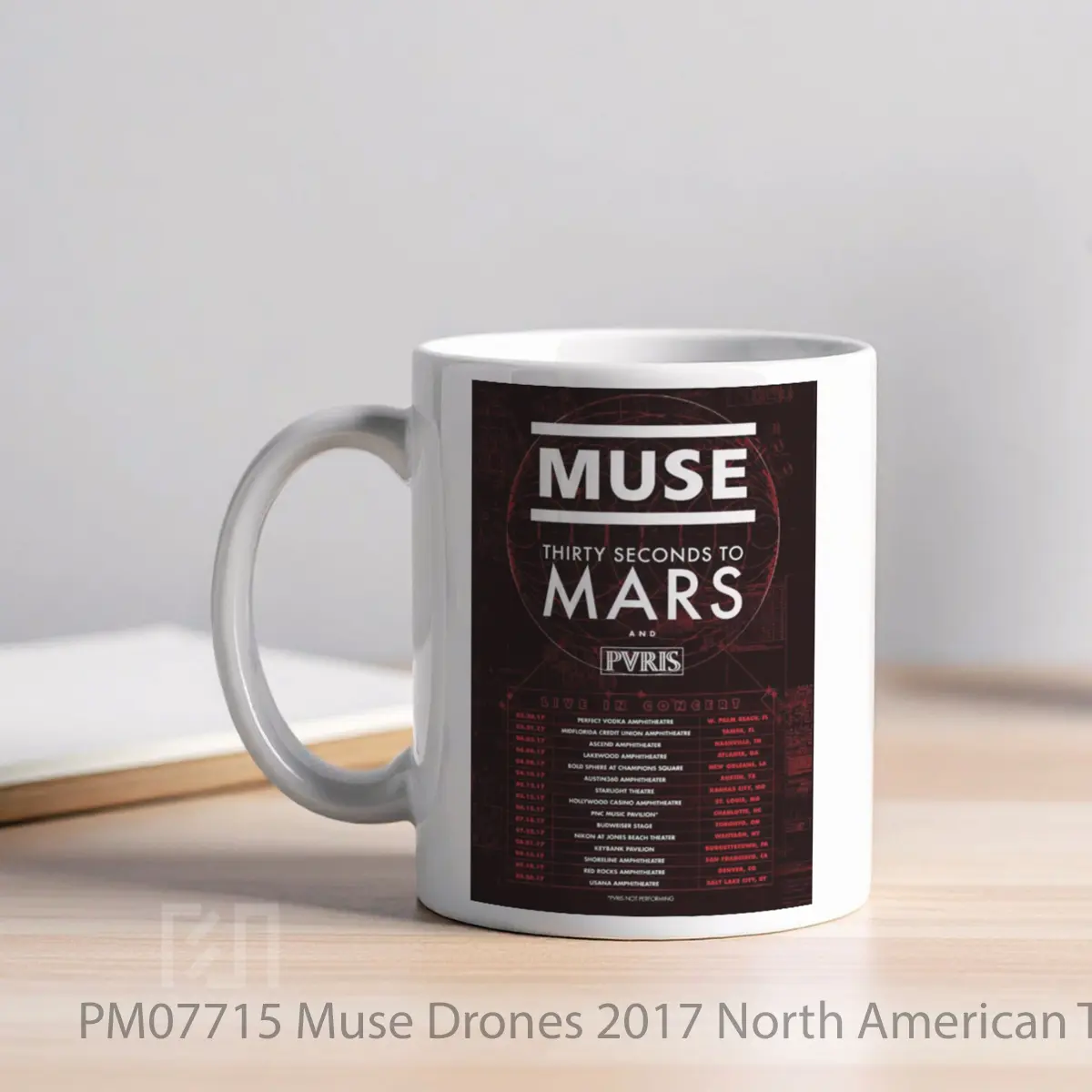 Mug Muse Drones 2017 North American Tour Print MPM07715 - All-side / Desain